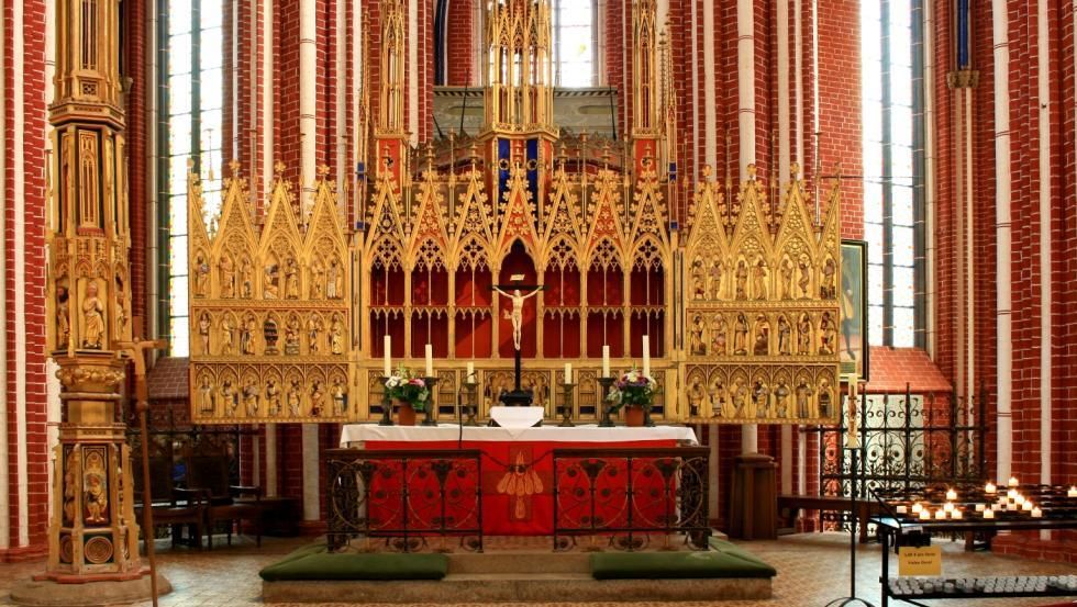 High altar and sacrament tower