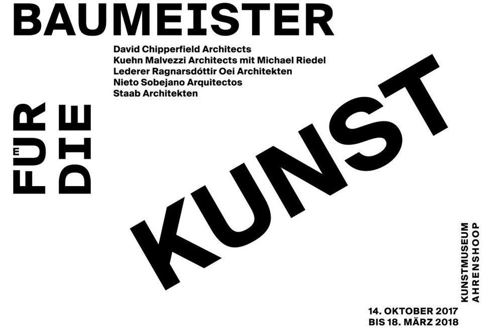 Logo der Ausstellung "Baumeister für die Kunst"