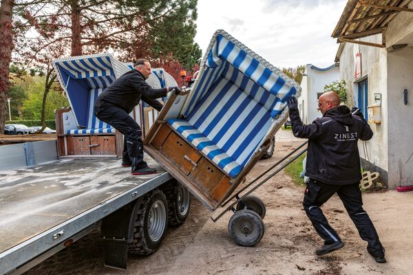 Strandkorb Transport Strand