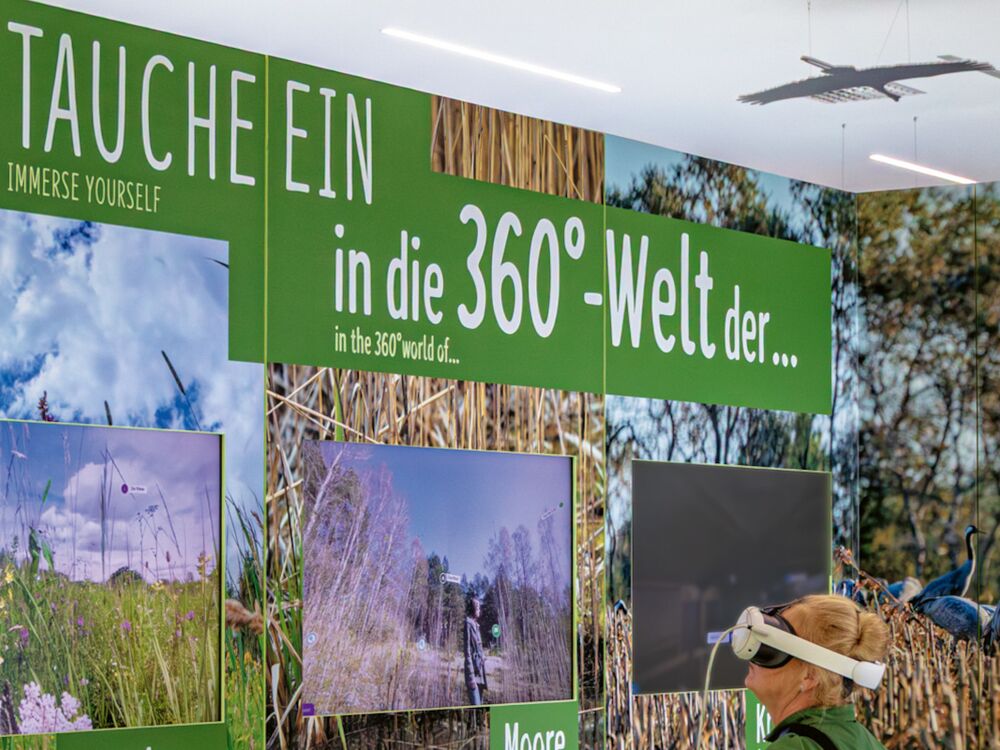 VR-Experience in den Kranichwelten.