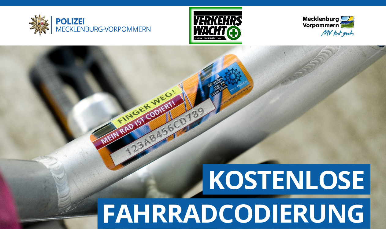 Kostenlose Fahrradcodierung