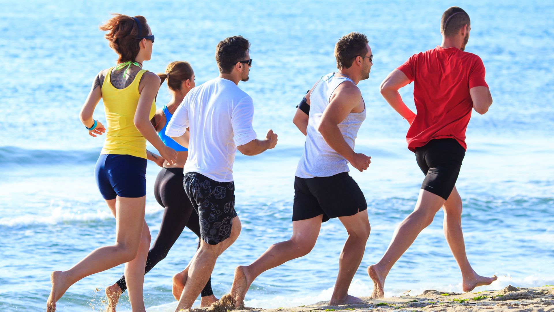 Morgendlicher Strandlauf
