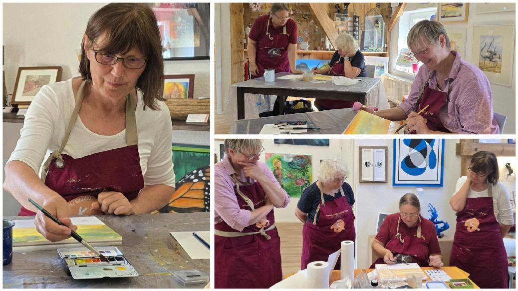 Aquarellieren mit Freude