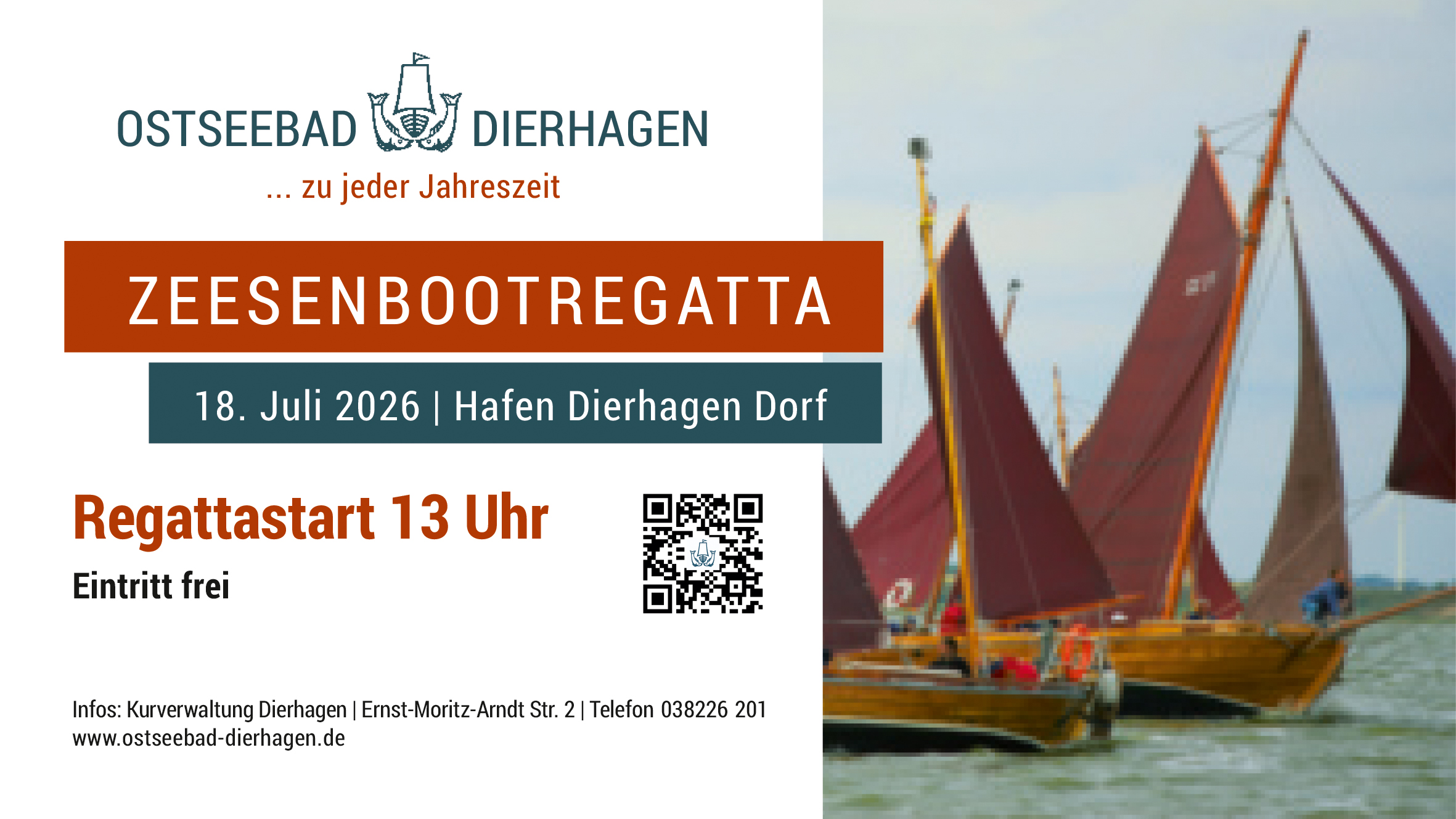 Dierhäger Zeesenbootregatta im Rahmen der Hafentage 2026 