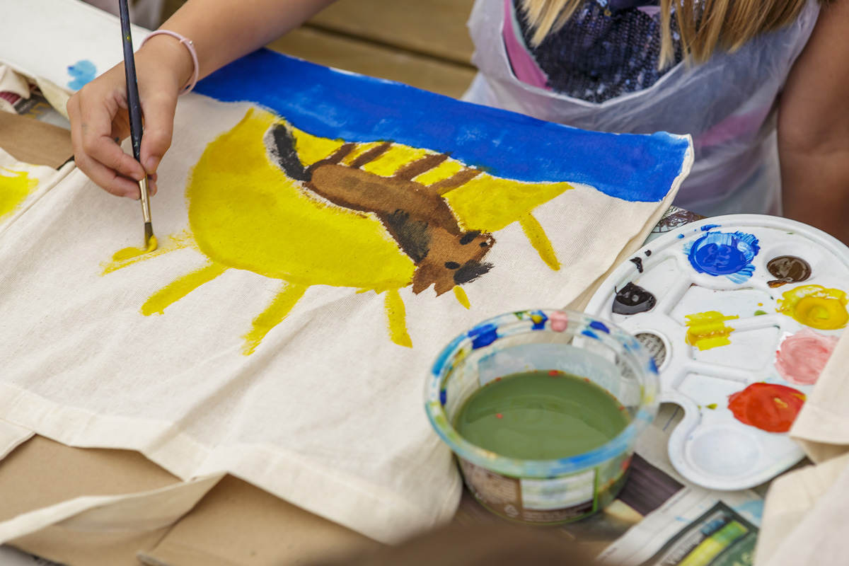 Kreativworkshop: Stoffbeutel bemalen