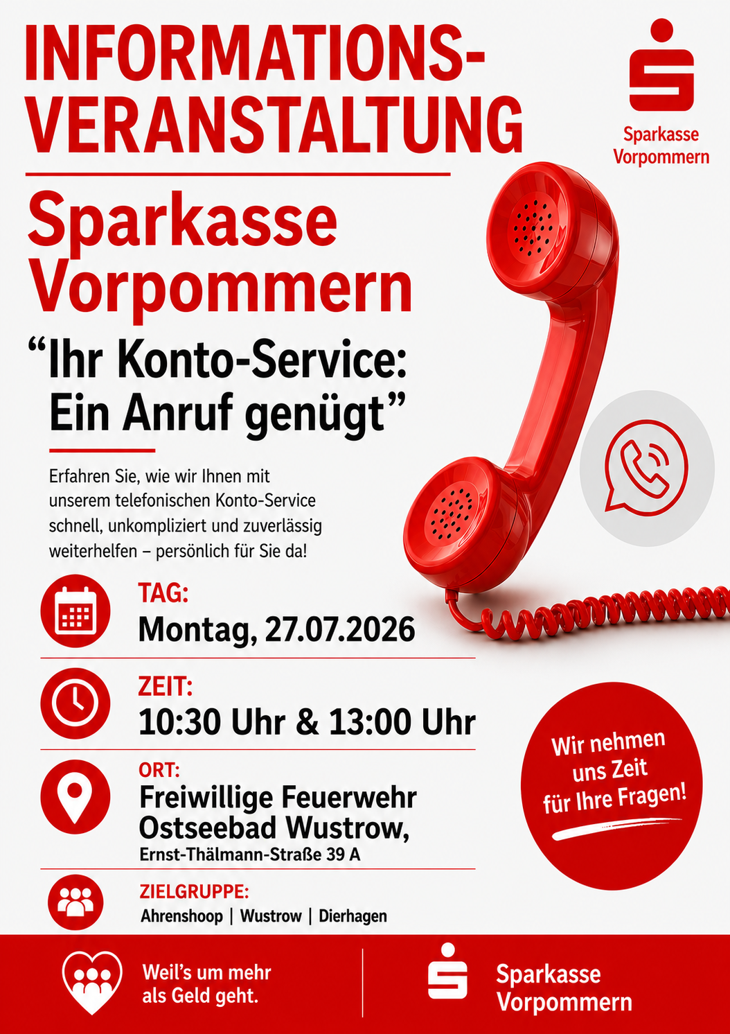 Informationsveranstaltung der Sparkasse Vorpommern