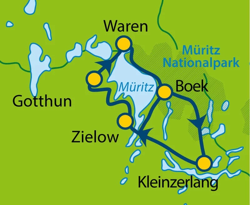 Familienradeln Seenplatte (7 Tage)