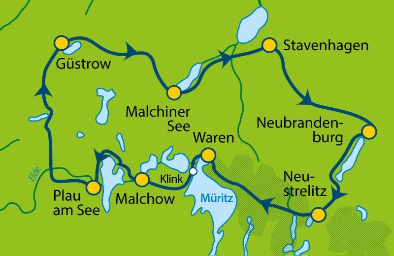 Große Radtour durch Mecklenburg (10 Tage)