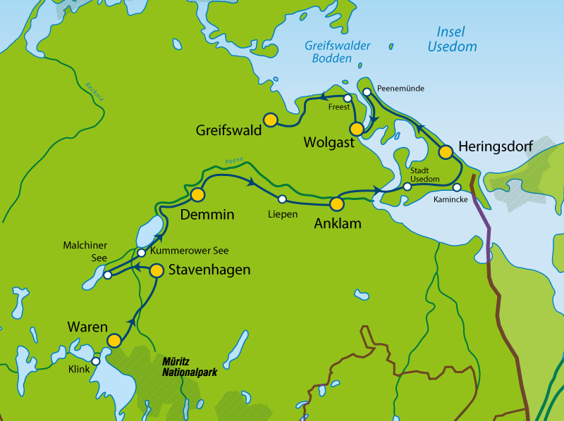 Radreise Durch das Peenetal zur Ostsee (8 Tage)