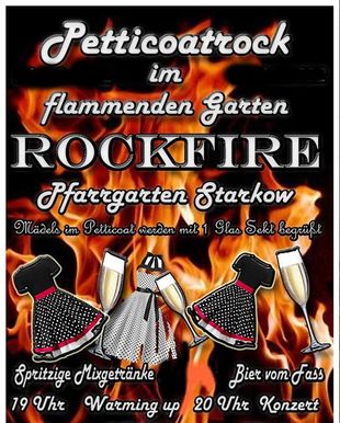 Petticoatrock im flammenden Garten - Backsteinkirche und Pfarrgarten Starkow