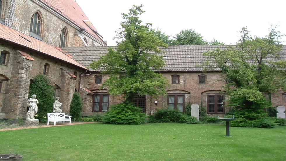 Blick in den Innenhof vom Kulturhistorischen Museum Rostock