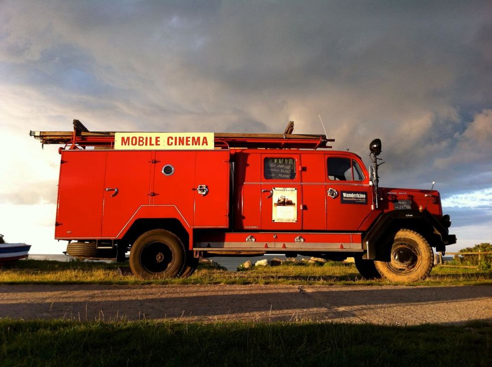 "Vices of the night" - traveling cinema fire engine