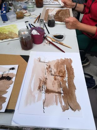 Family workshop: Painting with peat lye
