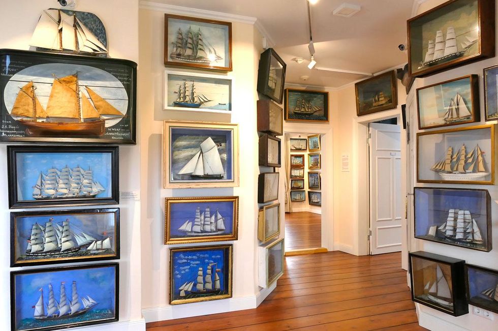 300 ship dioramas on the upper floor