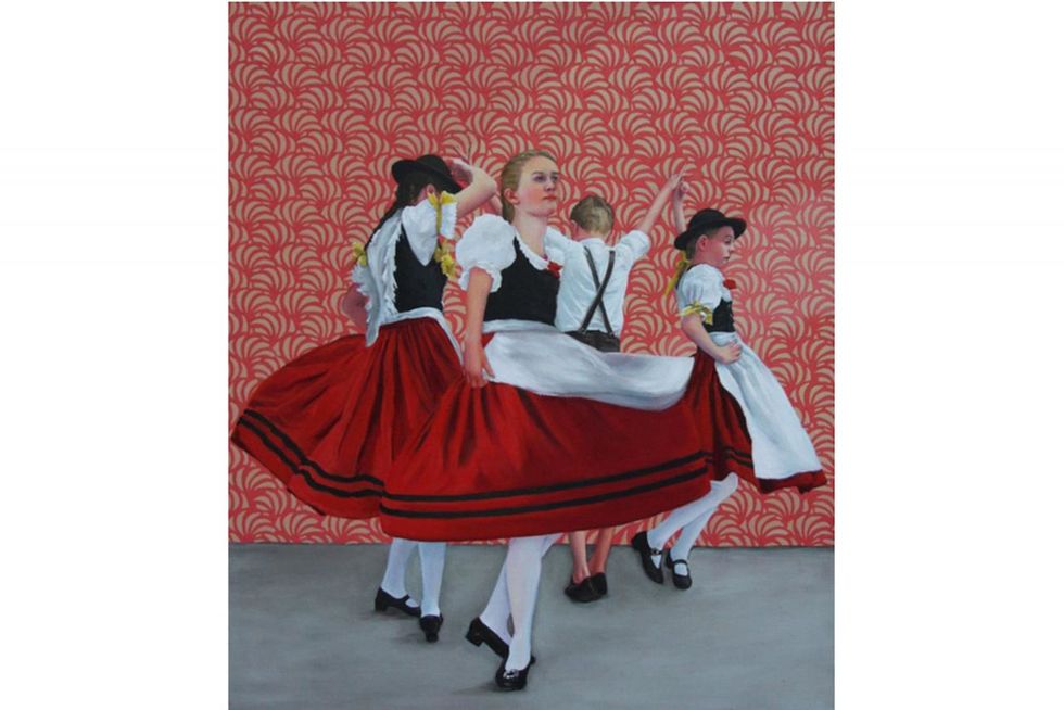 Persis Eisenbeis, ROTES MEER, 2020, Öl auf Nessel, 70 x 60 cm