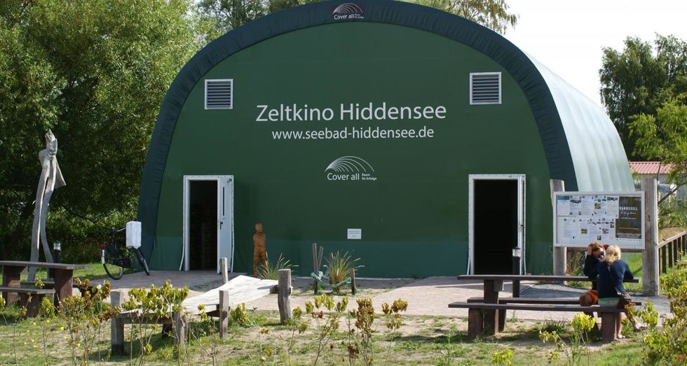 Zeltkino in Vitte auf Hiddensee